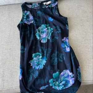 Navy floral dress